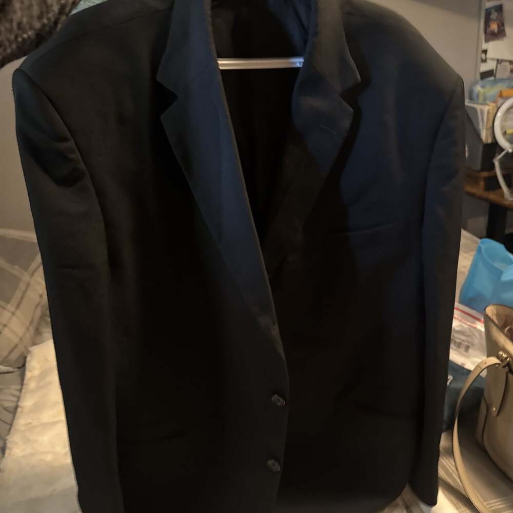 Black Regular Fit Suit Jacket City Streets